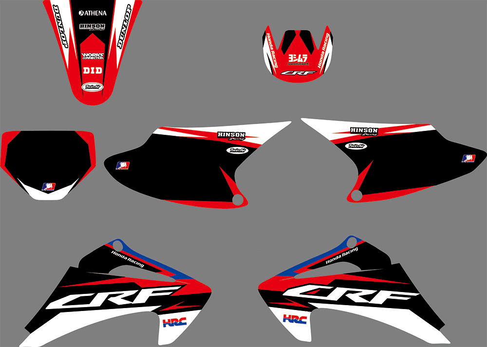 graphics kit HONDA CRF 150-230 TRAIL 2003-2007 RED BLUE