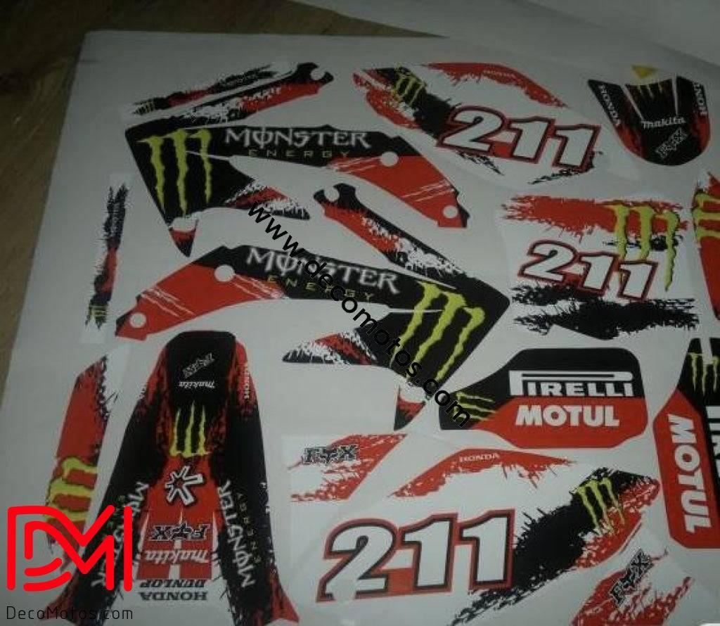 Kit déco HONDA CRF 250 2004-2009 MONSTER