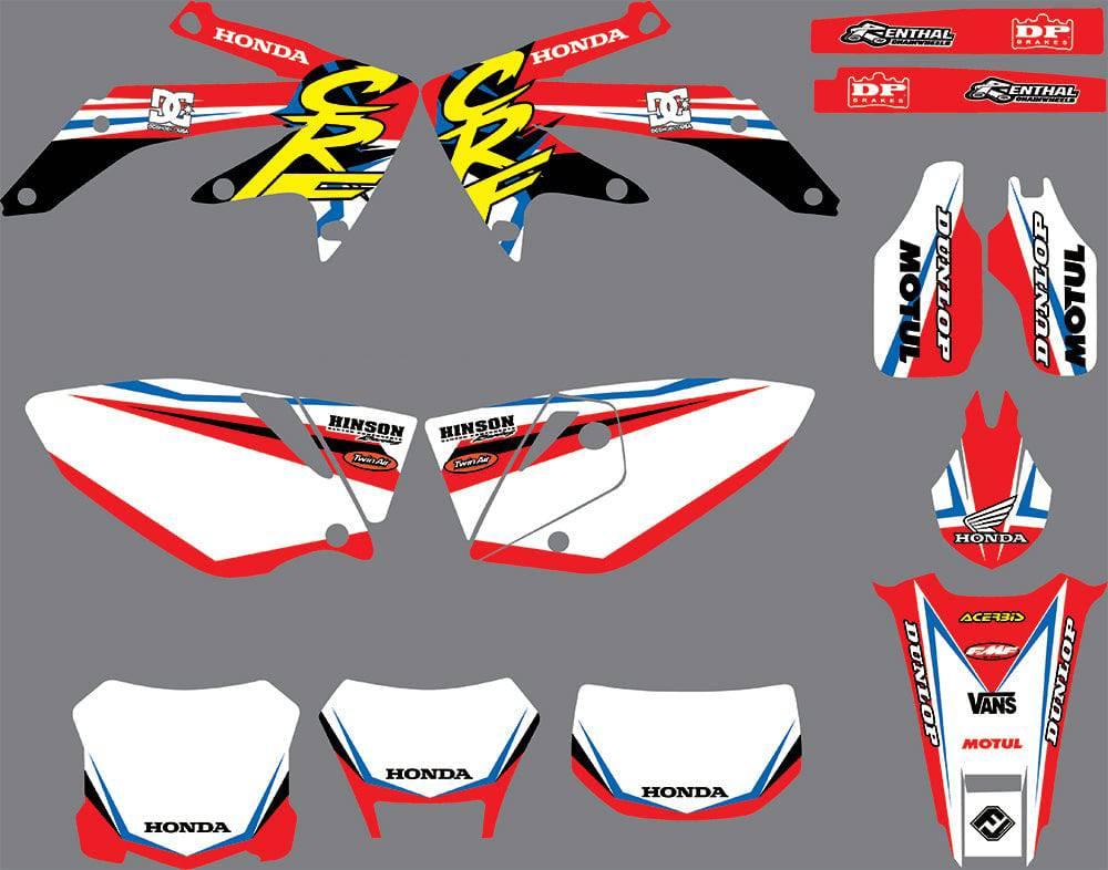 Kit déco HONDA CRF 250 2004-2009 ORIGINE #2