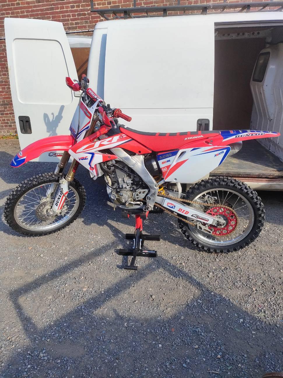 Kit déco HONDA CRF 250 2004-2009 - ORIGINE RED BLUE
