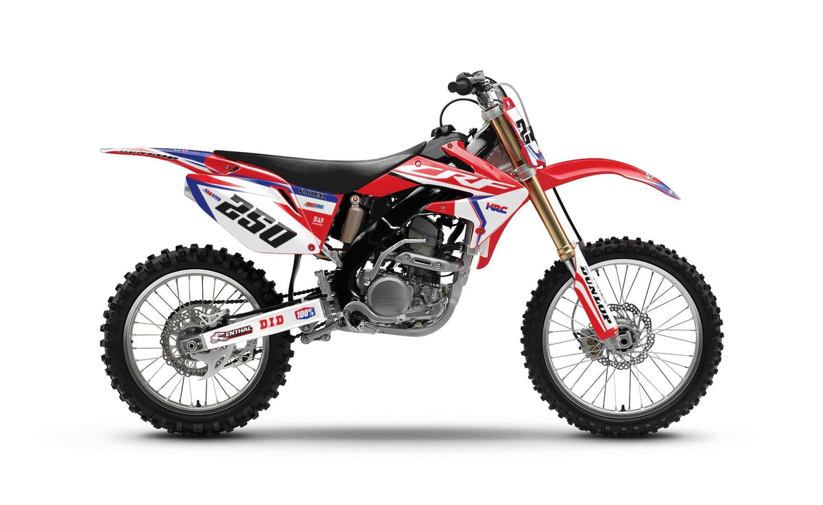 Kit déco HONDA CRF 250 2004-2009 - ORIGINE RED BLUE