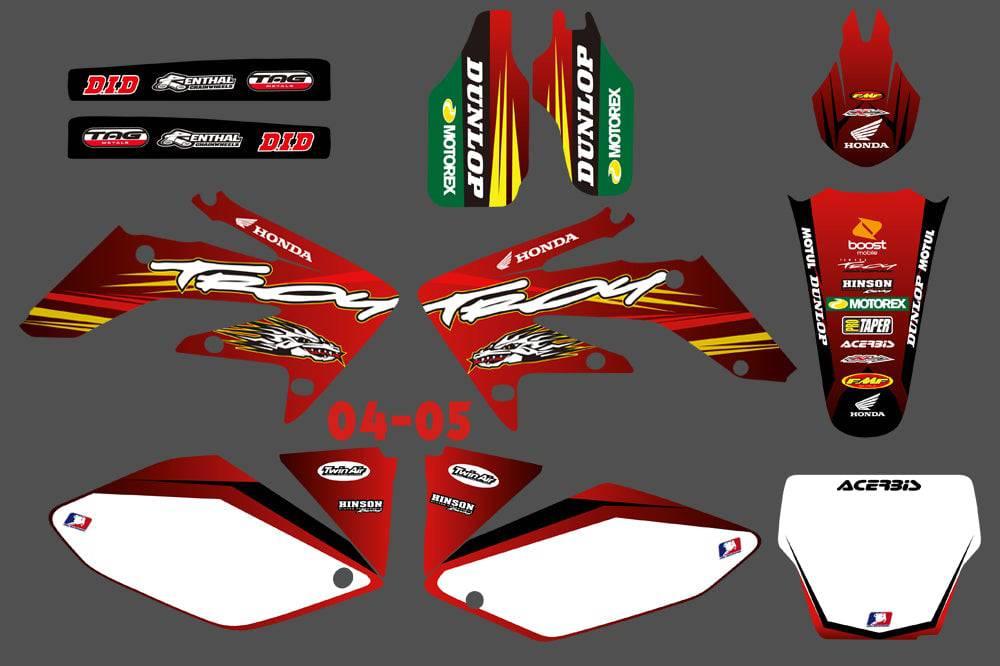 Kit déco HONDA CRF 250 2004-2009 TROY