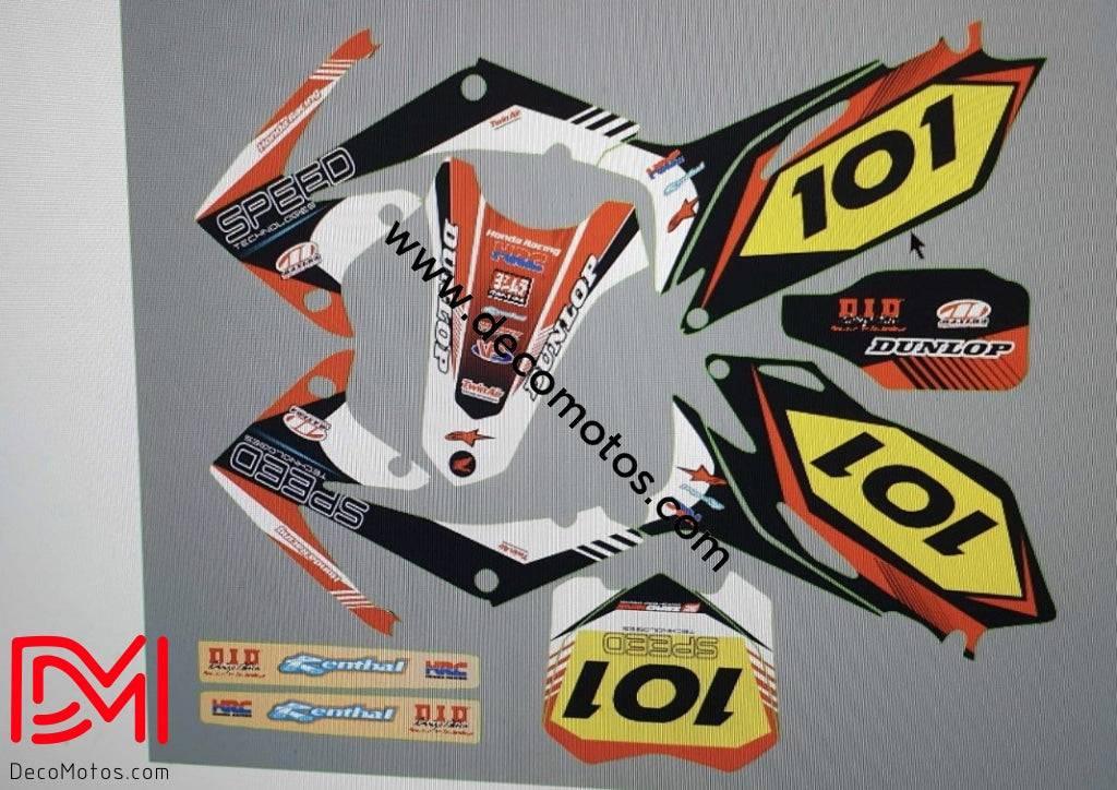 Kit Déco HONDA CRF 250 2010 SPEED