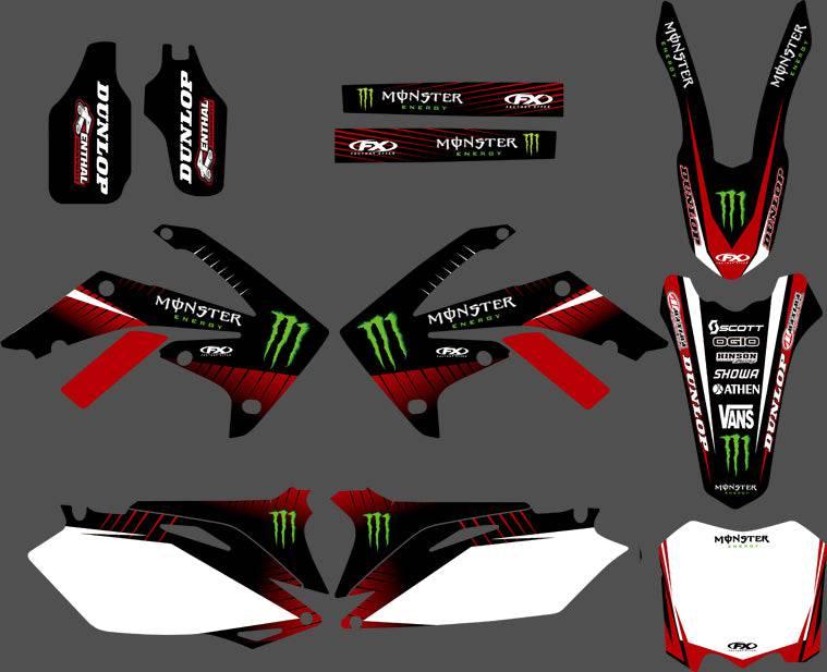 graphics kit HONDA CRF 250-450 (2009-2012) RED MONSTER