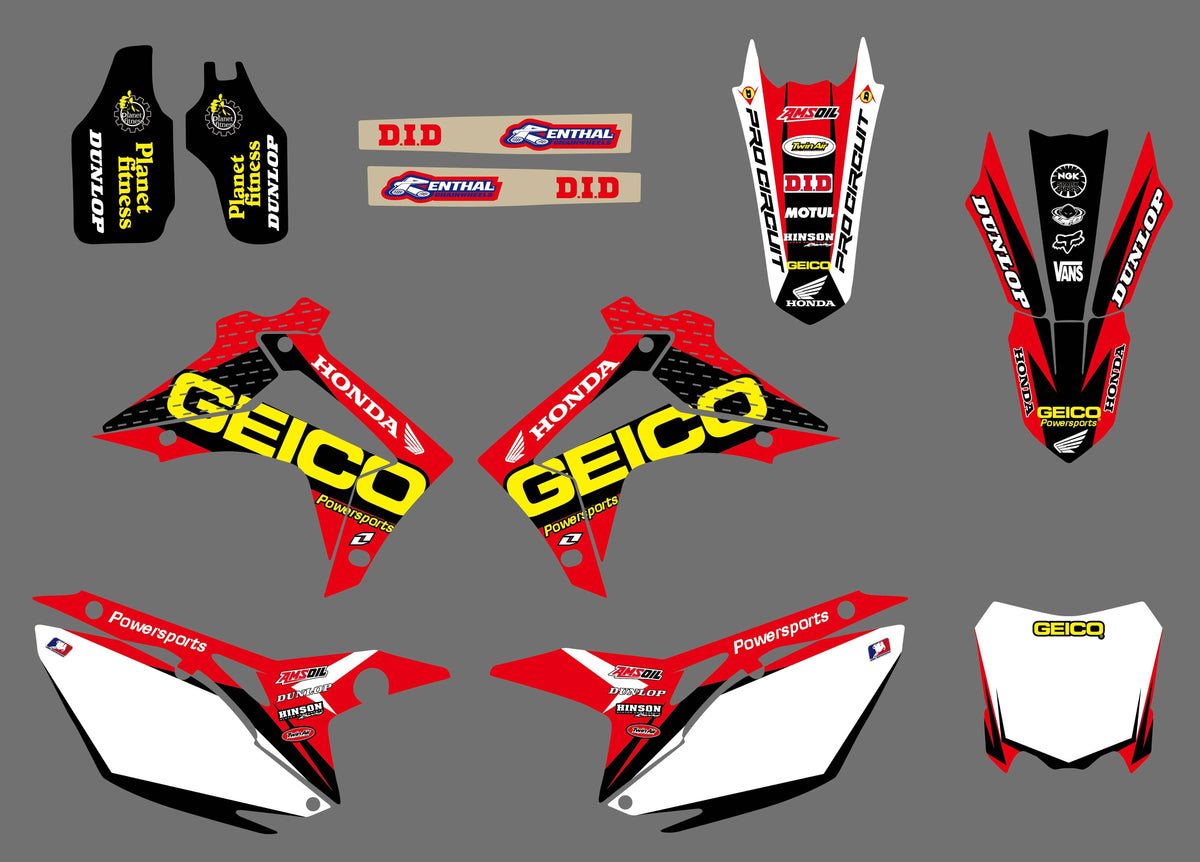 Kit déco HONDA CRF 250-450 2013-2016 - GEICO