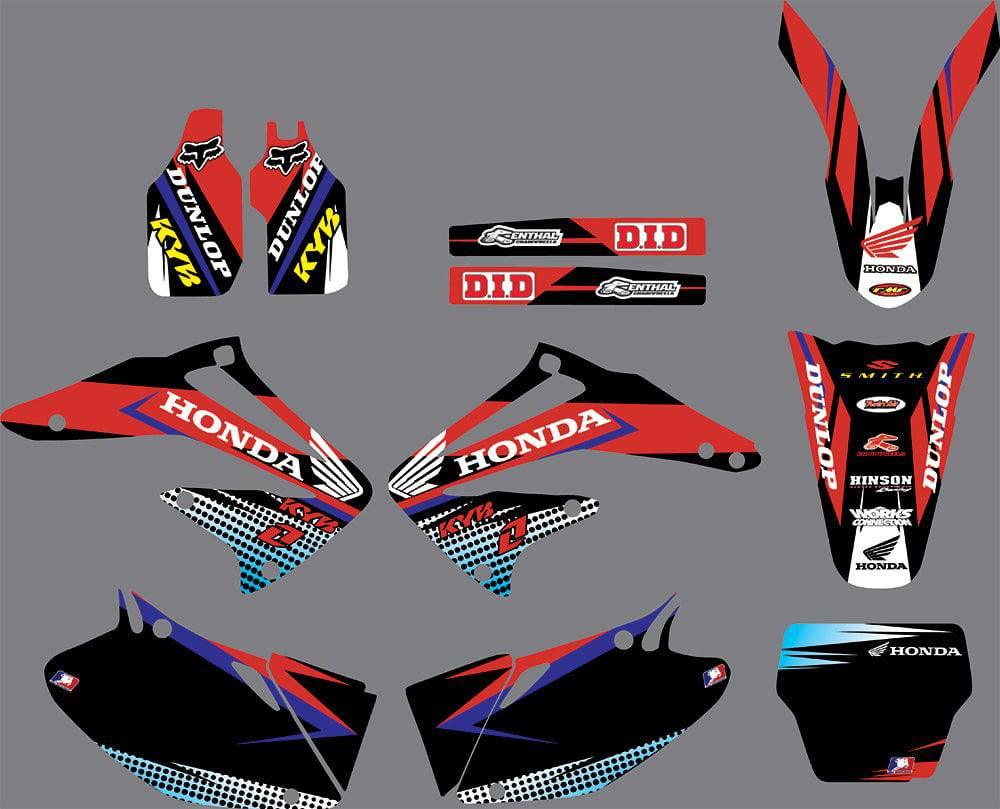 kit grafiche HONDA CRF 450 2002-2004 BLU ROSSO