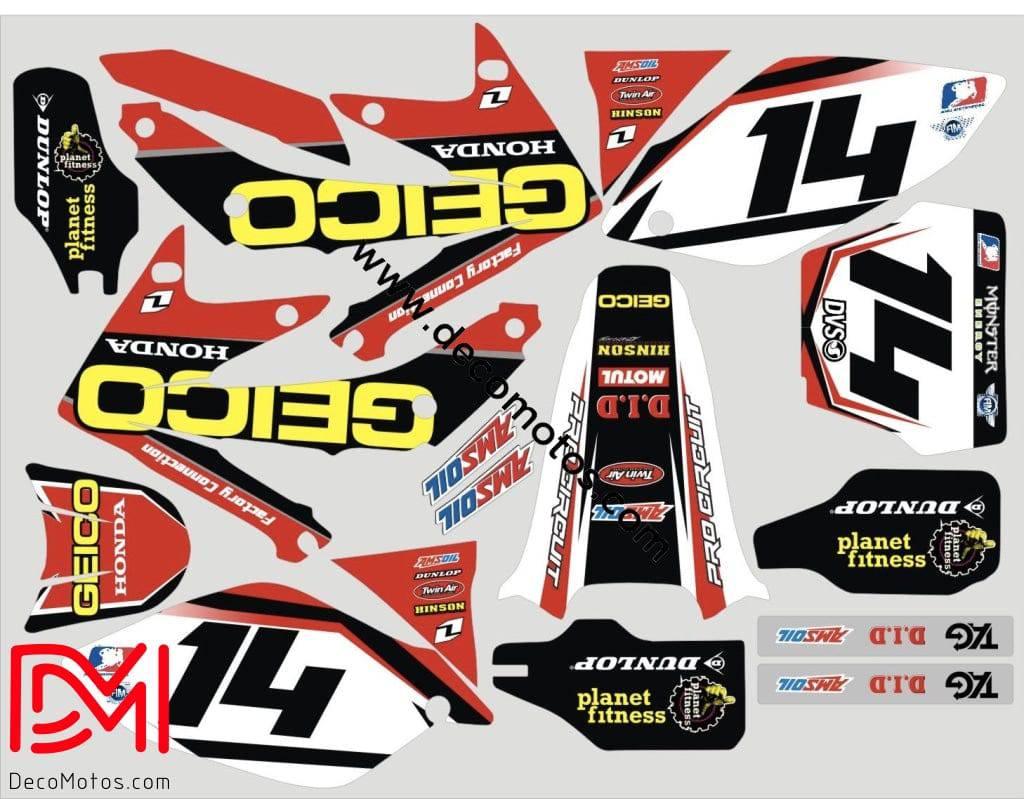 Kit Déco HONDA CRF 450 2005-2008 GEICO