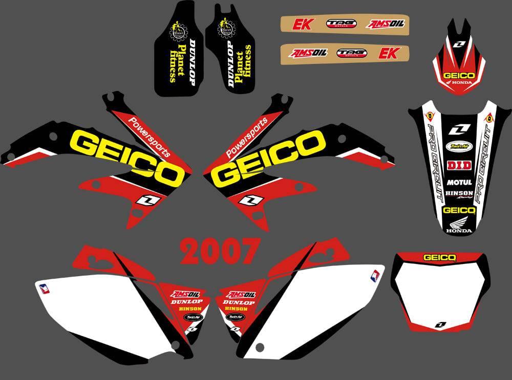 Kit Déco HONDA CRF 450 2005-2008 GEICO #2