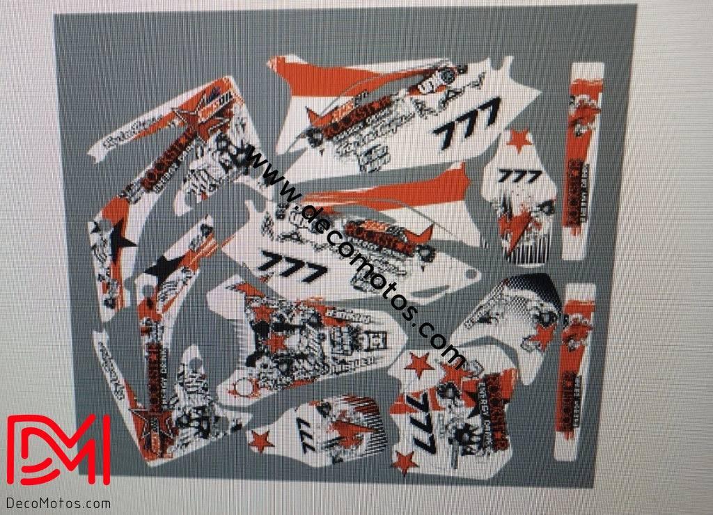 HONDA CRF 450 2010 graphics kit ROCKSTAR RED