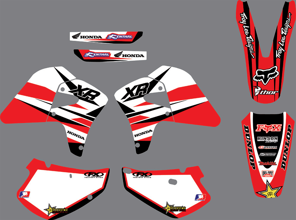 Dekor-Kit HONDA XR 650 2000-2009 WEISS