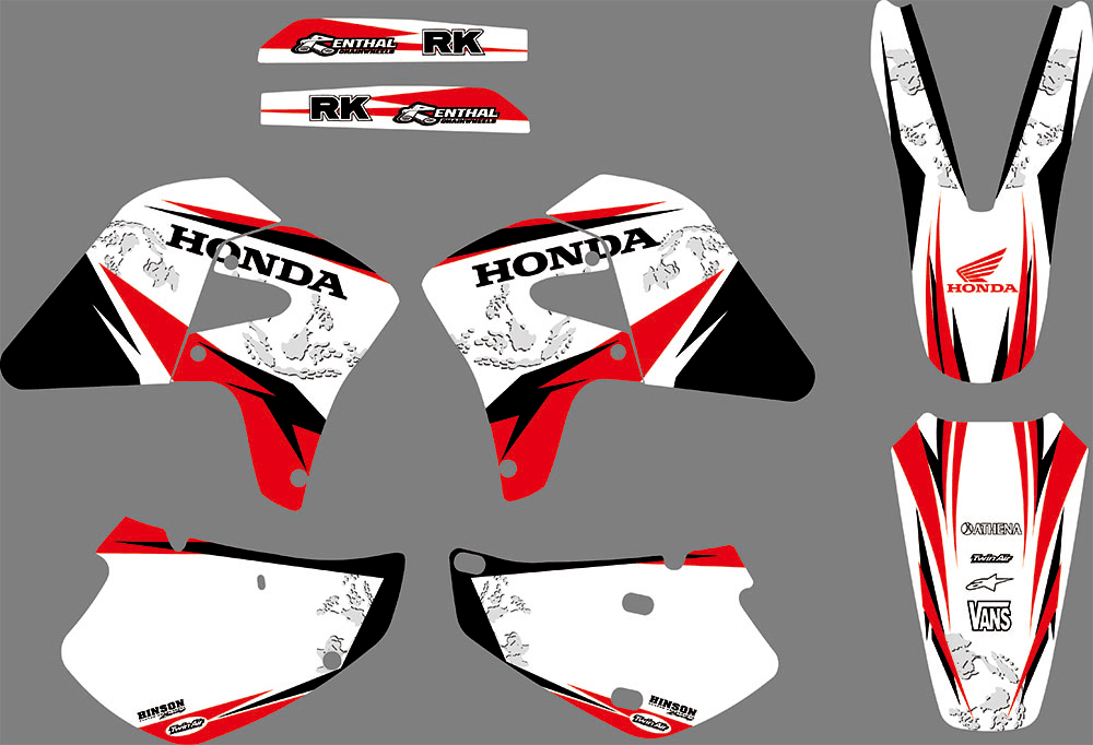 kit grafiche HONDA XR 650 2000-2009 BIANCO #2