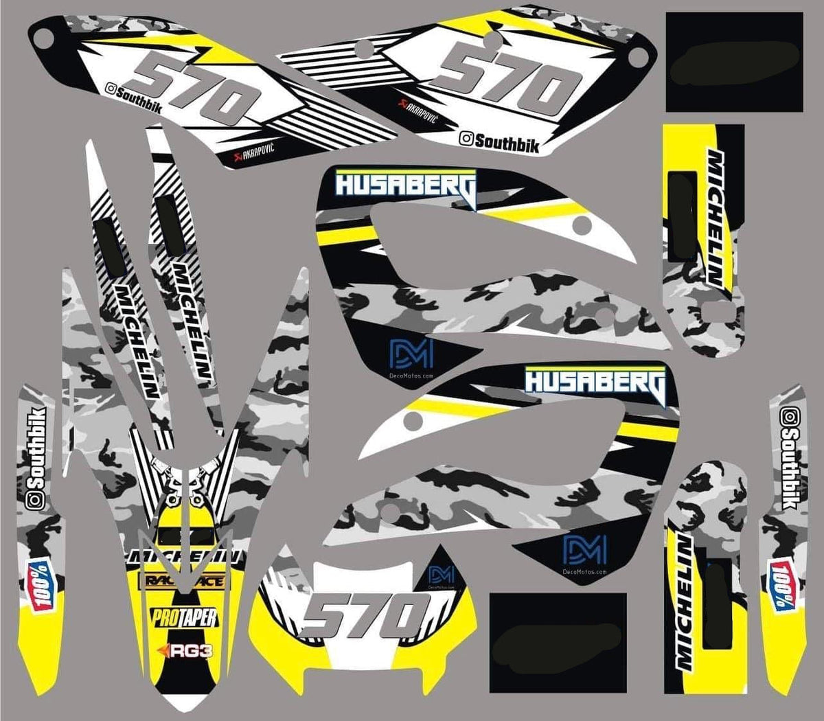 Dekor-Kit HUSABERG FE/FS 390-450-570 CAMO