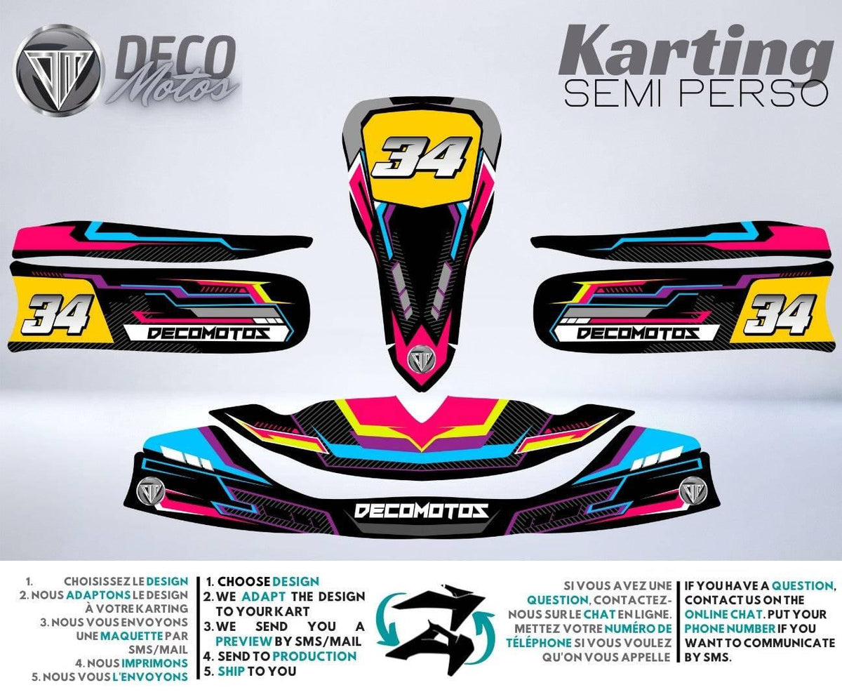 Dekor-Kit Karting TonyKart / Birel / Zanardi / Italcorse (alle Modelle)