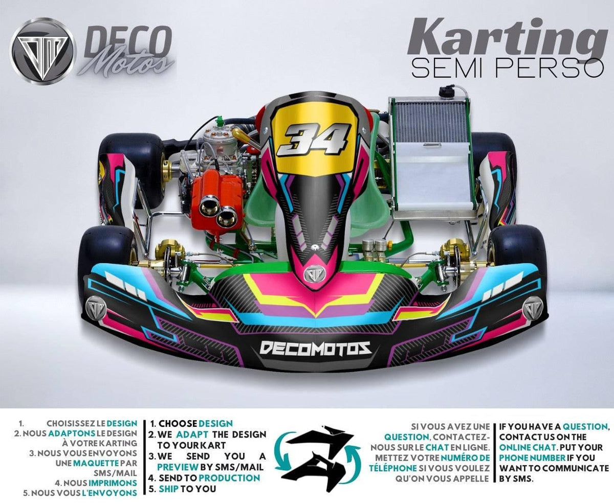 Dekor-Kit Karting TonyKart / Birel / Zanardi / Italcorse (alle Modelle)
