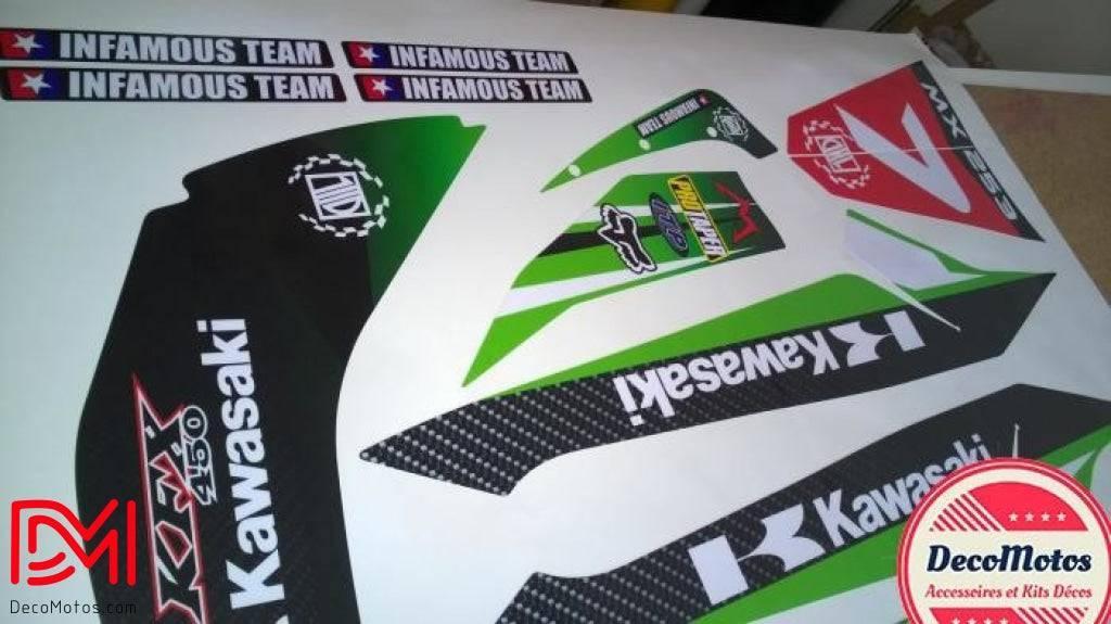 Dekorationskit KAWASAKI KFX 450 2006-2012 - GRÜN