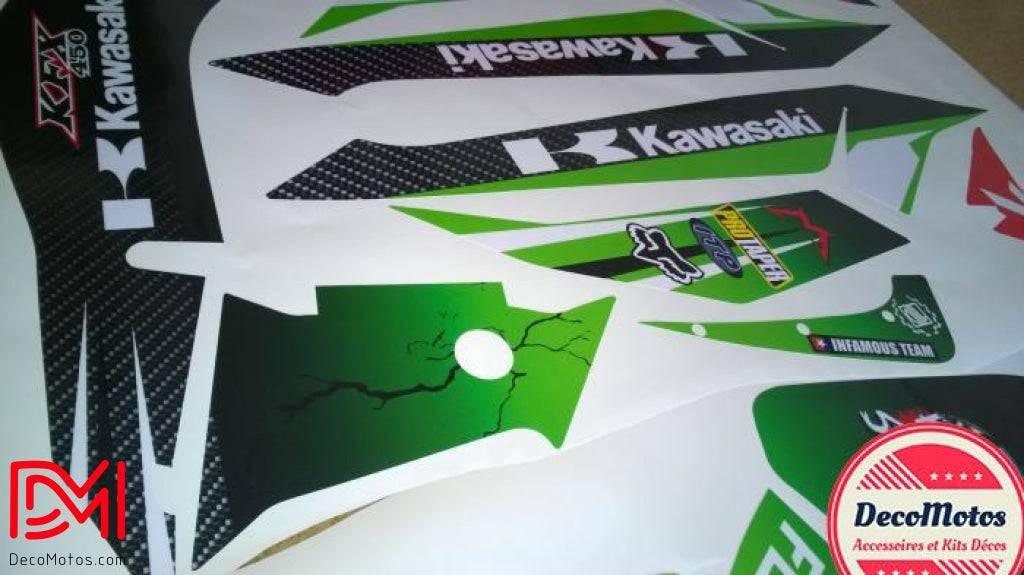 Dekorationskit KAWASAKI KFX 450 2006-2012 - GRÜN