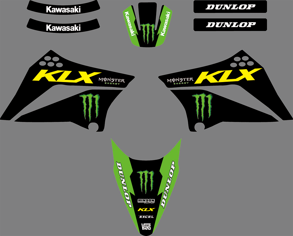 Dekor-Kit KAWASAKI KLX 110 2012-2018 EINFACH