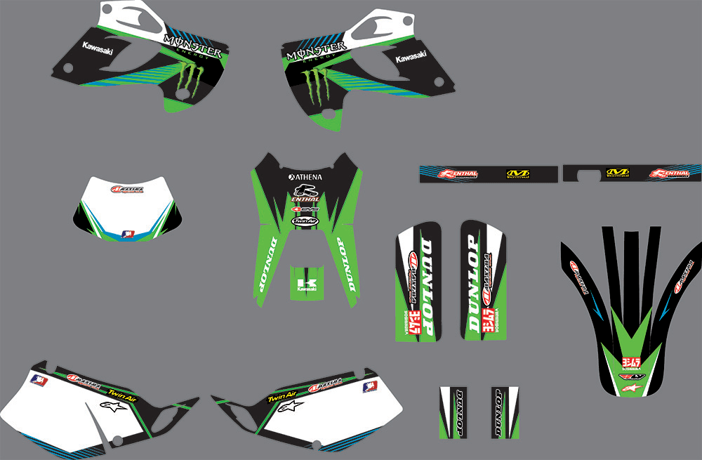 Graphics kit KAWASAKI KLX 250 1993-2007 MONSTER