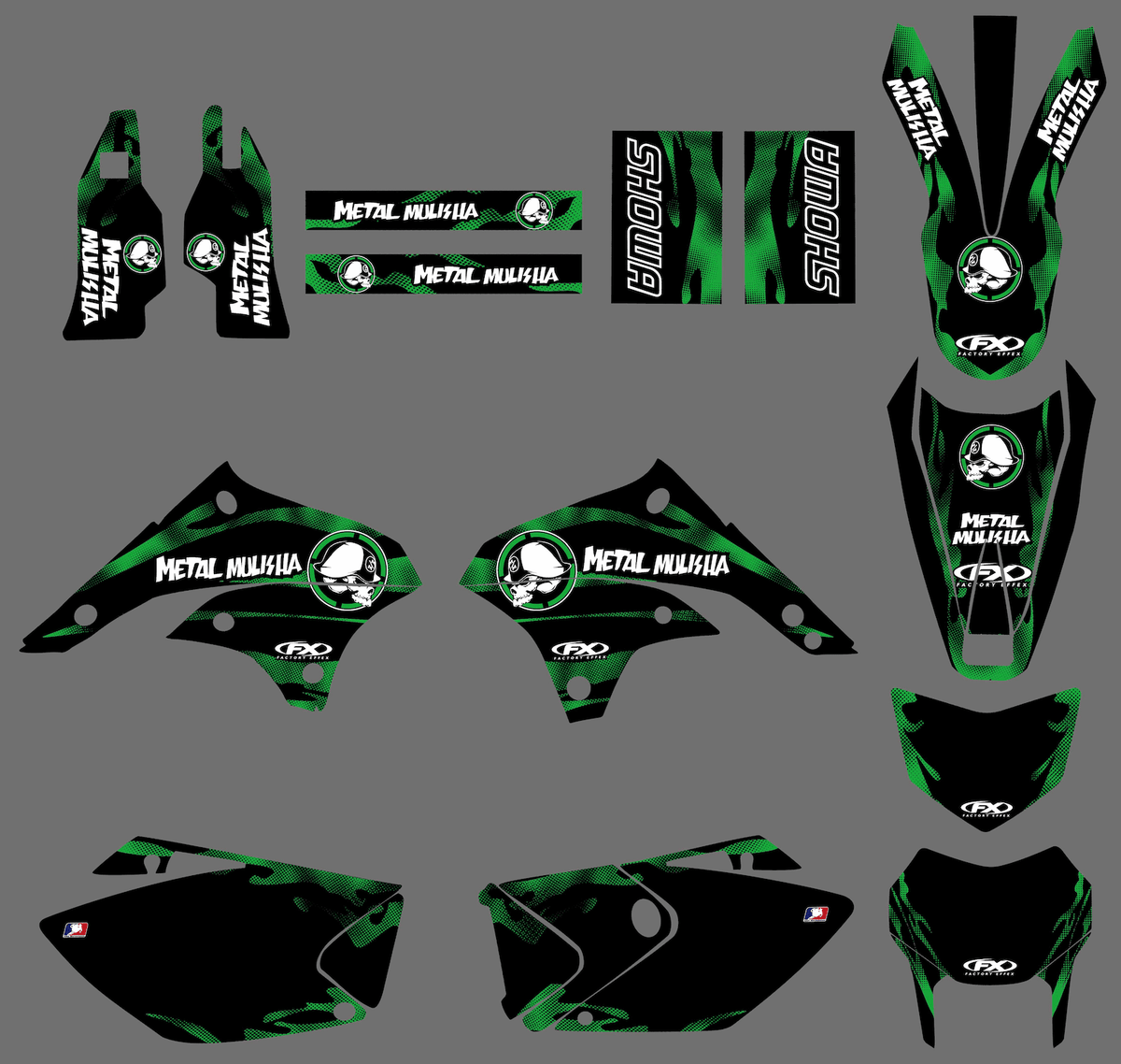 Kit Déco METAL MULISHA - KAWASAKI KLX 450 2008-2018