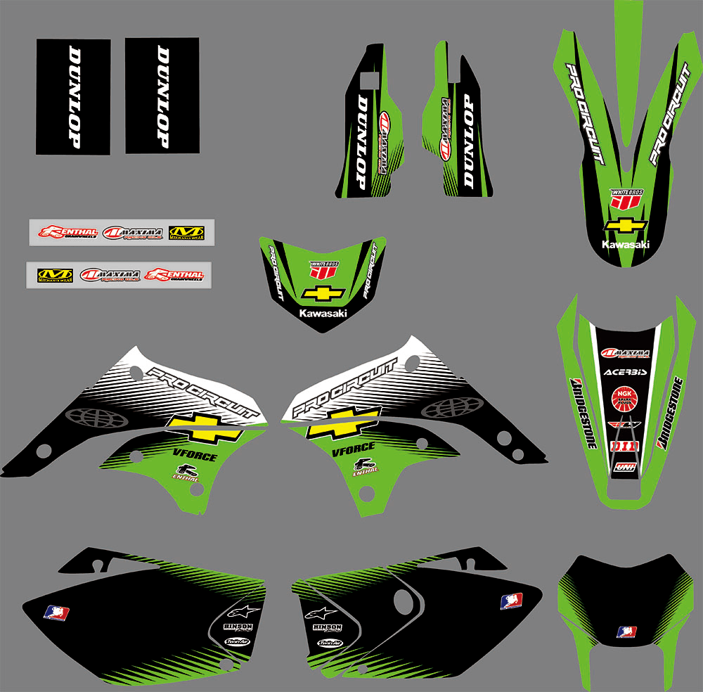 Kit Déco PRO CIRCUIT - KAWASAKI KLX 450 2008-2018