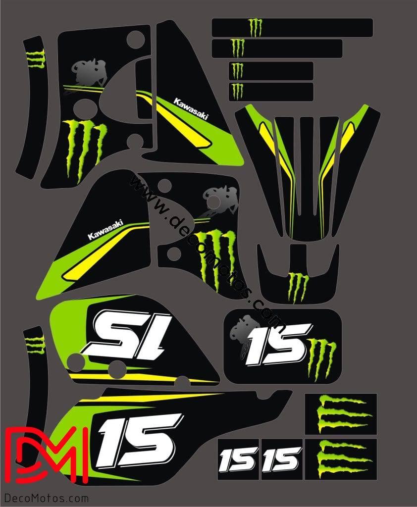 Dekor-Kit KAWASAKI KMX - GRÜN