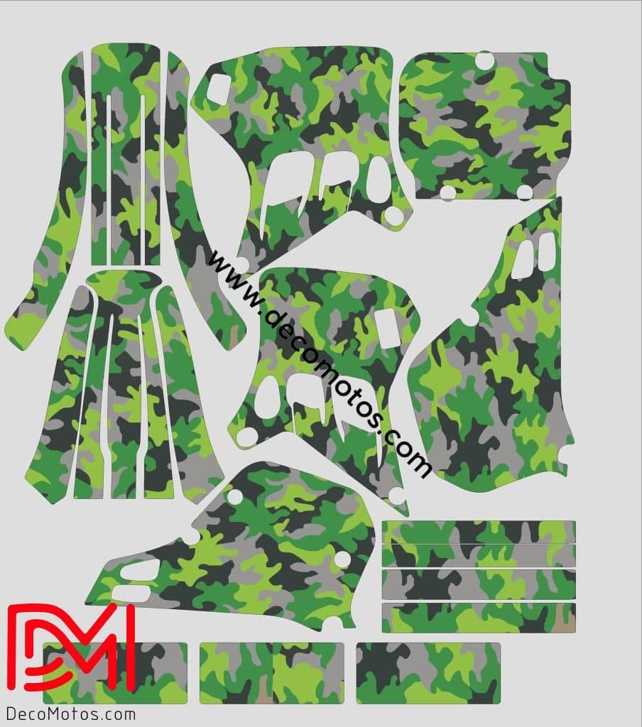graphics kit KAWASAKI KX 125 1990-1991 CAMO