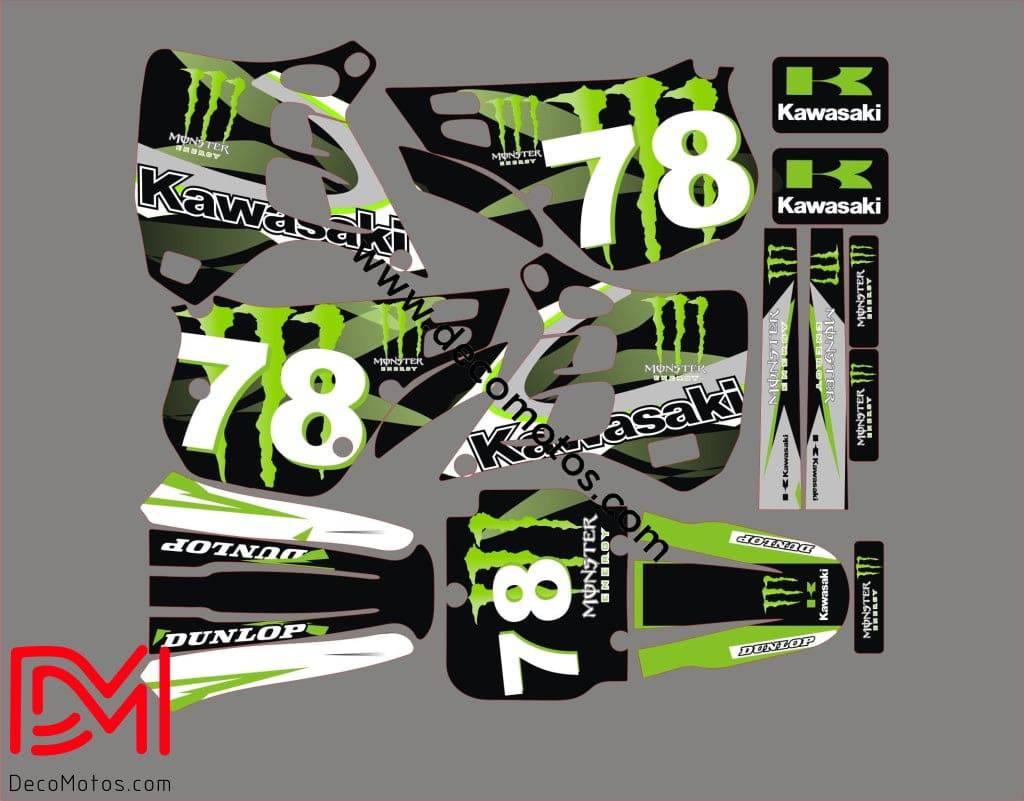 Kit Deco KAWASAKI KX 125 1990-1991 MONSTER