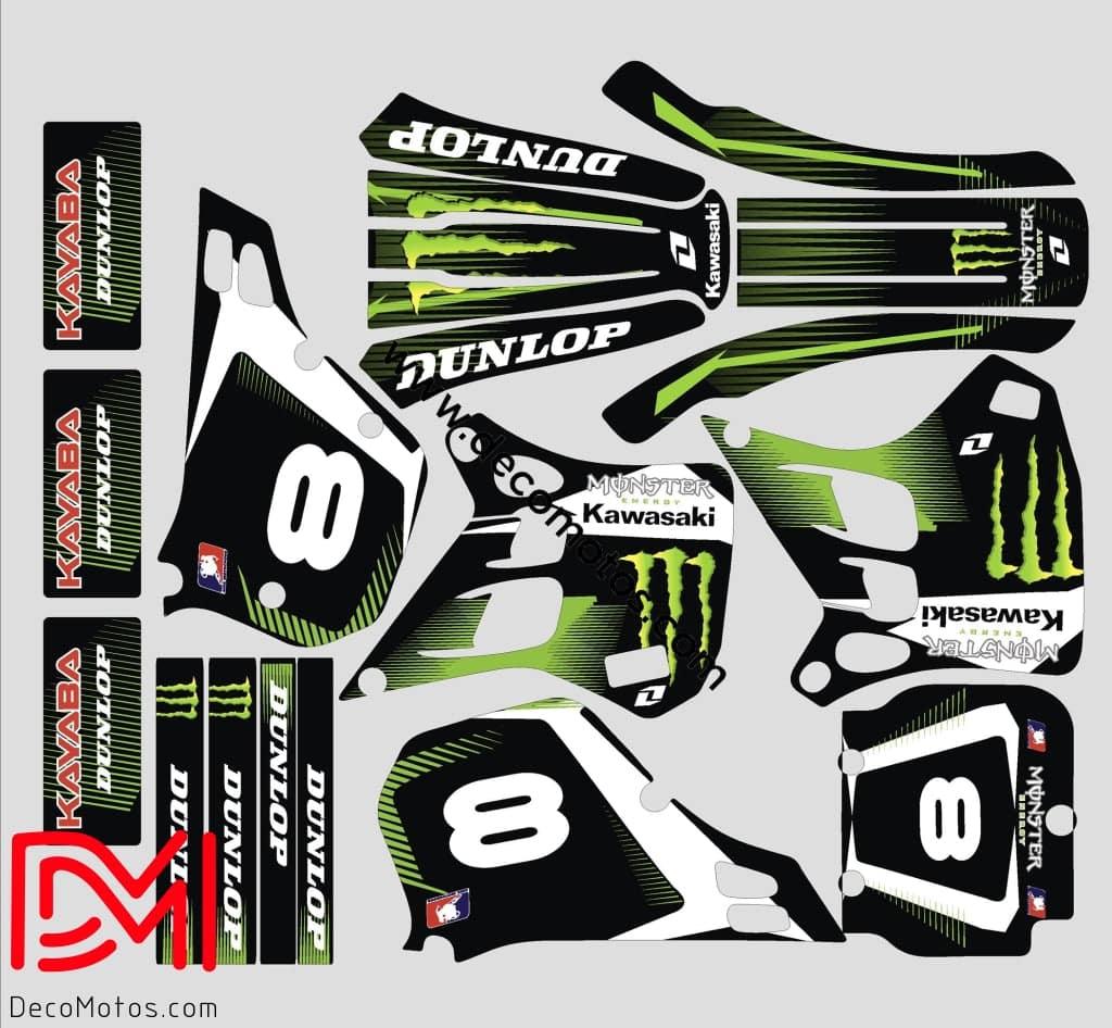Kit Deco KAWASAKI KX 125 1990-1991 MONSTER