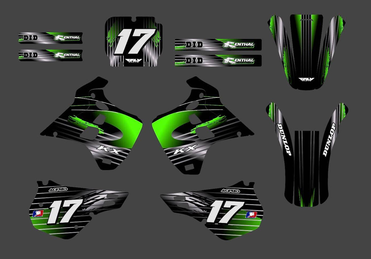 Deco Kit KAWASAKI KX 125 1990-1991 ORIGINAL