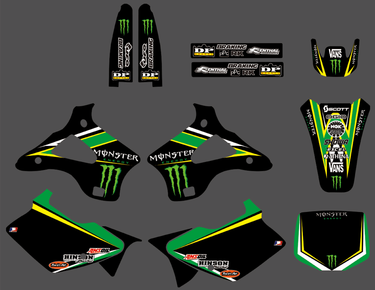 Kit déco KAWASAKI KX 125-250 1994-1998 MONSTER