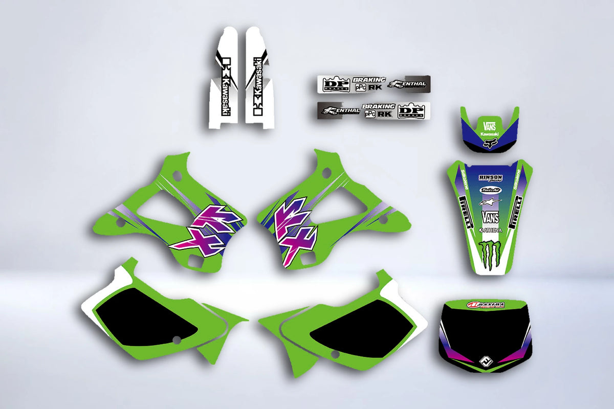 Kawasaki KX 125-250 1994-1998 Original Old Decal Kit