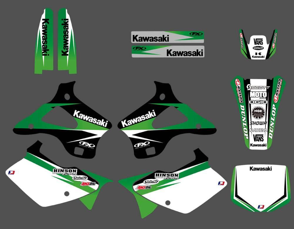 Kit déco KAWASAKI KX 125-250 1994-1998 ORIGINE