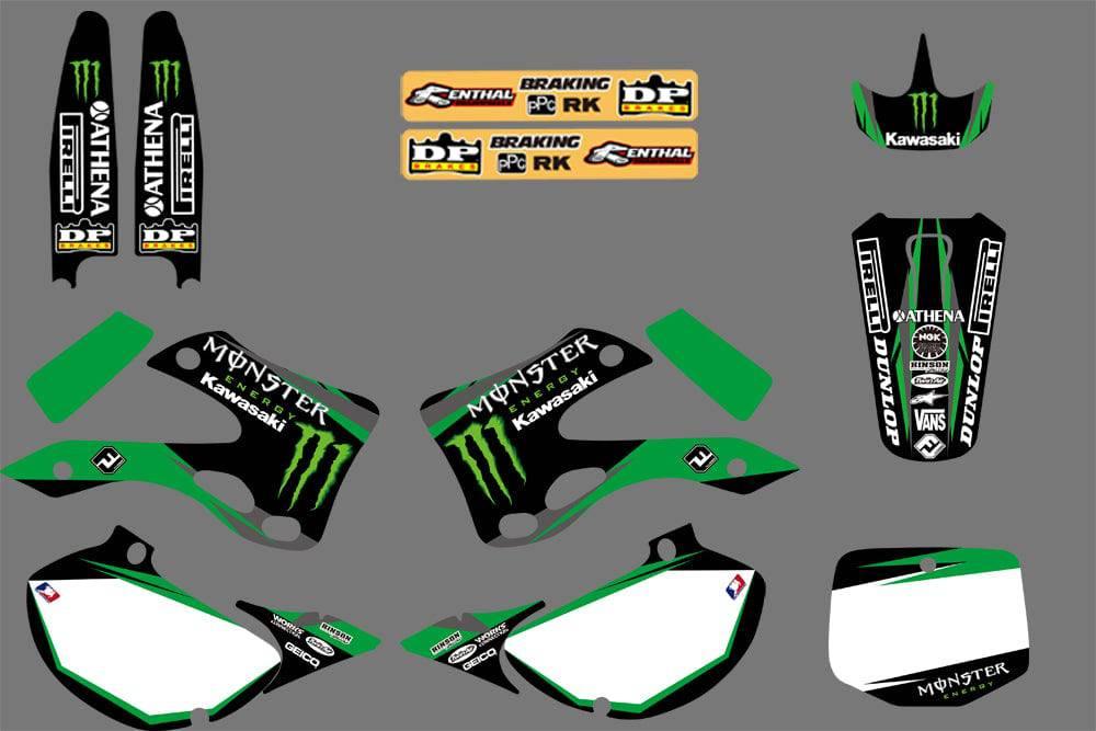 kit grafiche KAWASAKI KX 125-250 1999-2002 MONSTER