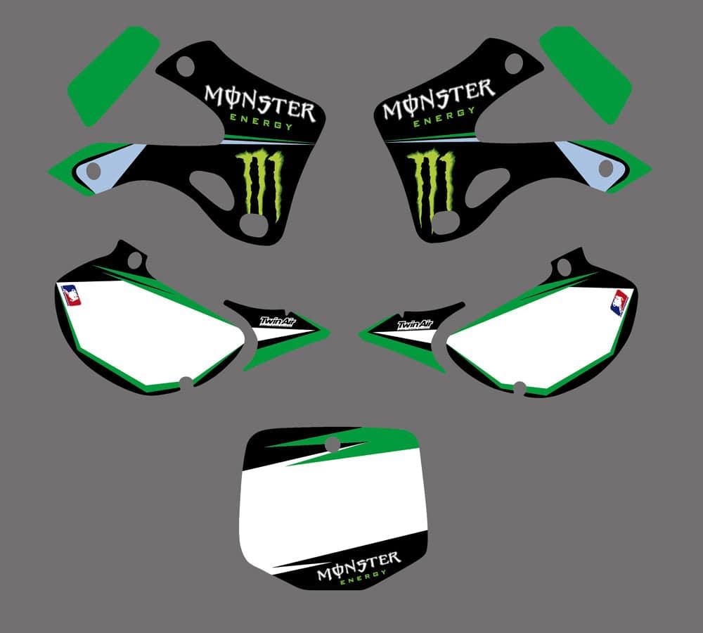 kit grafiche KAWASAKI KX 125-250 1999-2002 MONSTER #3