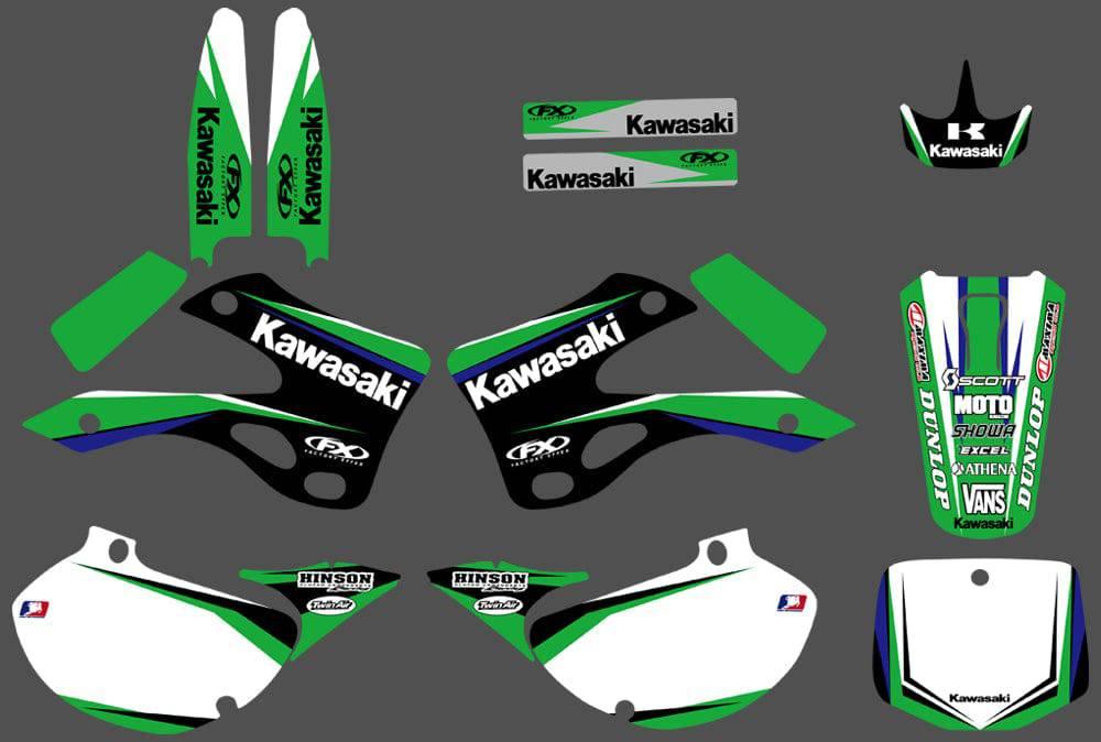kit grafiche KAWASAKI KX 125-250 1999-2002 - ORIGINE