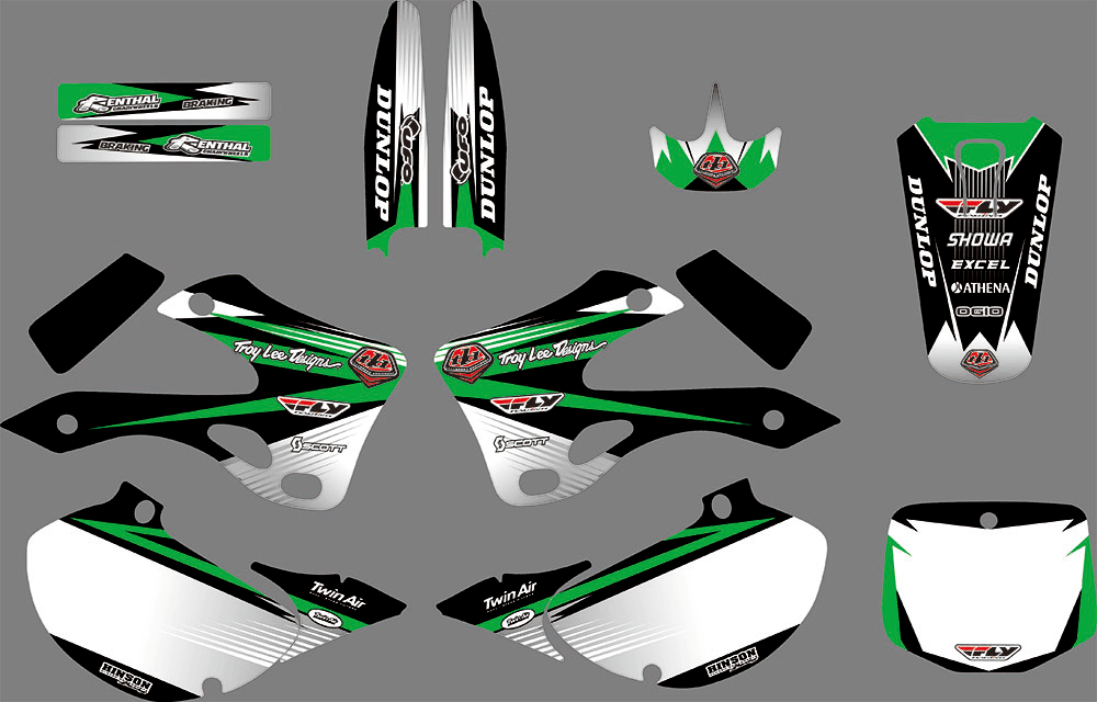 kit grafiche KAWASAKI KX 125-250 1999-2002 TROY LEE