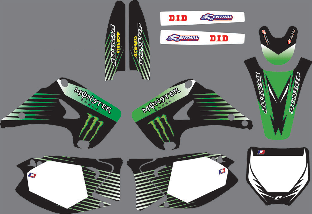 Graphics kit KAWASAKI KX 125-250 2003-2012 MONSTER #1