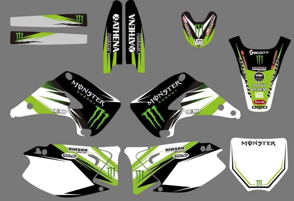 Kit Déco KAWASAKI KX 125-250 2003-2012 MONSTER #2