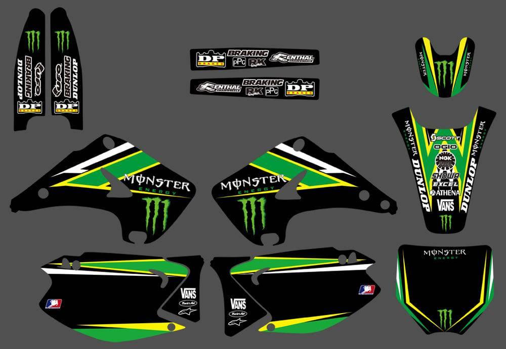 Kit Déco KAWASAKI KX 125-250 2003-2012 MONSTER #5