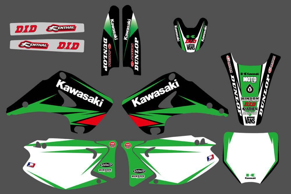 graphics kit KAWASAKI KX 125-250 2003-2012 - ORIGINAL