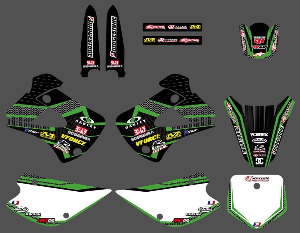 Kit déco KAWASAKI KX 85-100 1998-2012 OAKLEY