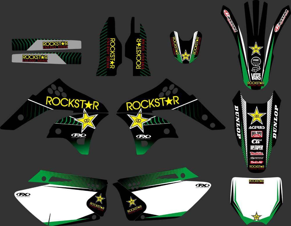 Kit Déco KAWASAKI KXF 250 2006-2008 ROCKSTAR