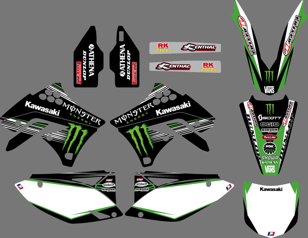 Kit Déco KAWASAKI KXF 250 2009-2012 - MONSTER #2
