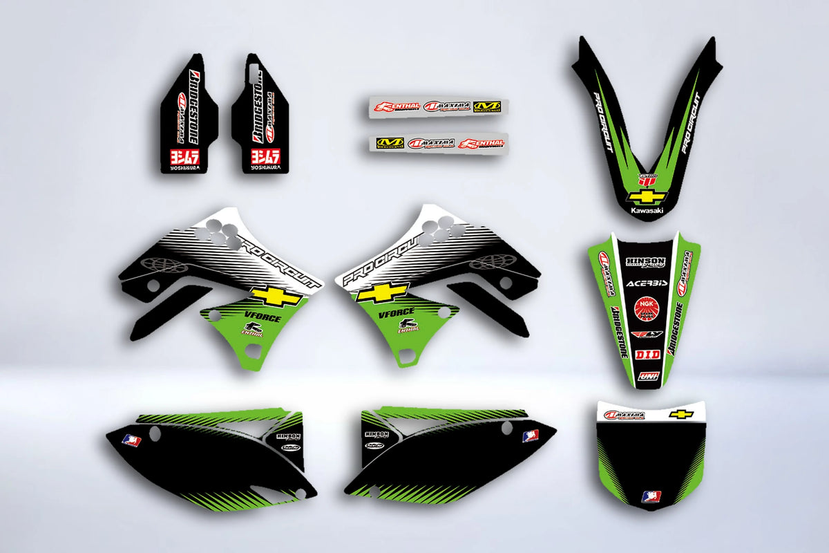 Graphics kit KAWASAKI KXF 250 2009-2012 - PRO CIRCUIT