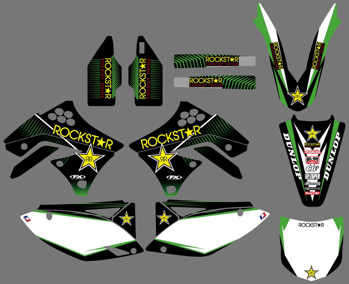 Kit Déco KAWASAKI KXF 250 2009-2012 ROCKSTAR