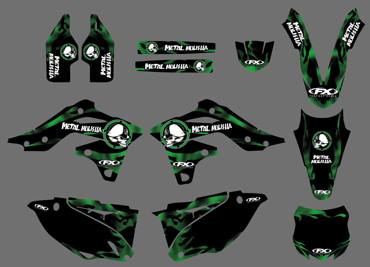Kit Déco KAWASAKI KXF 250 2013-2016 METAL MULISHA