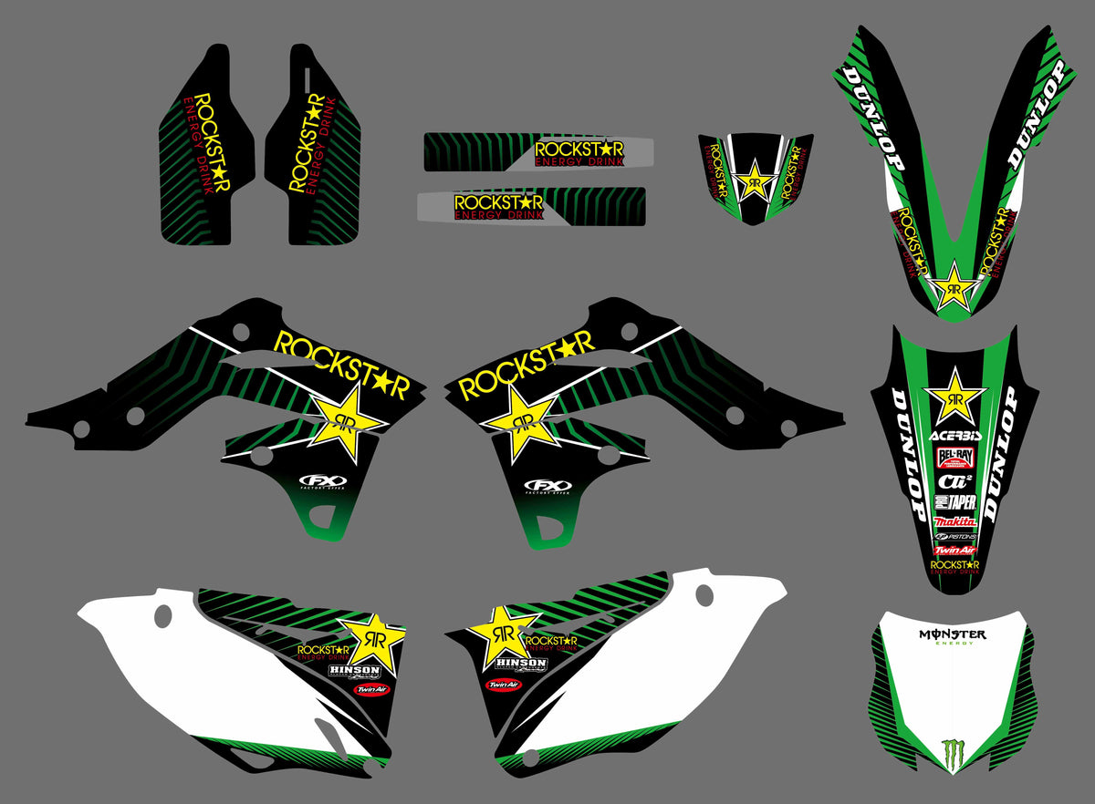 Kit Déco KAWASAKI KXF 250 2013-2016 ROCKSTAR