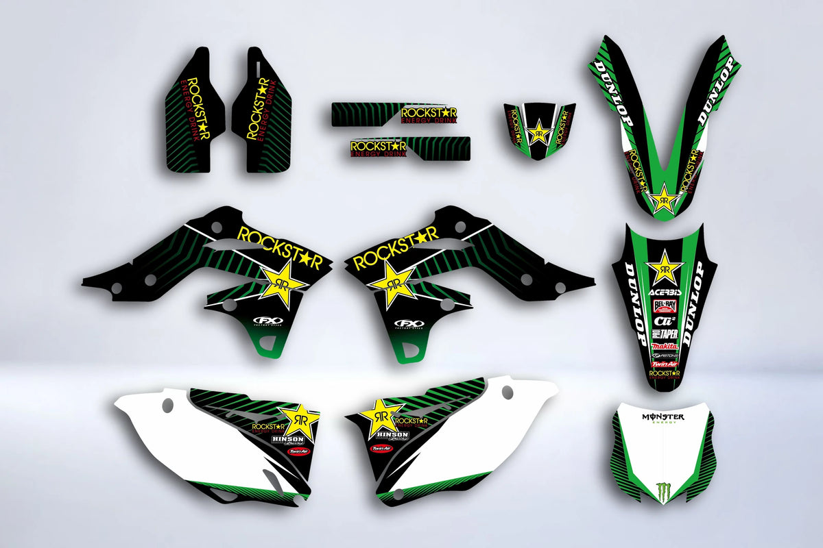 KAWASAKI KXF 250 2013-2016 graphics kit ROCKSTAR