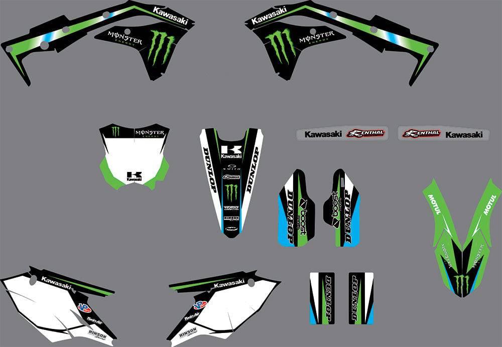 Kit Déco KAWASAKI KXF 250 2017-2020 MONSTER