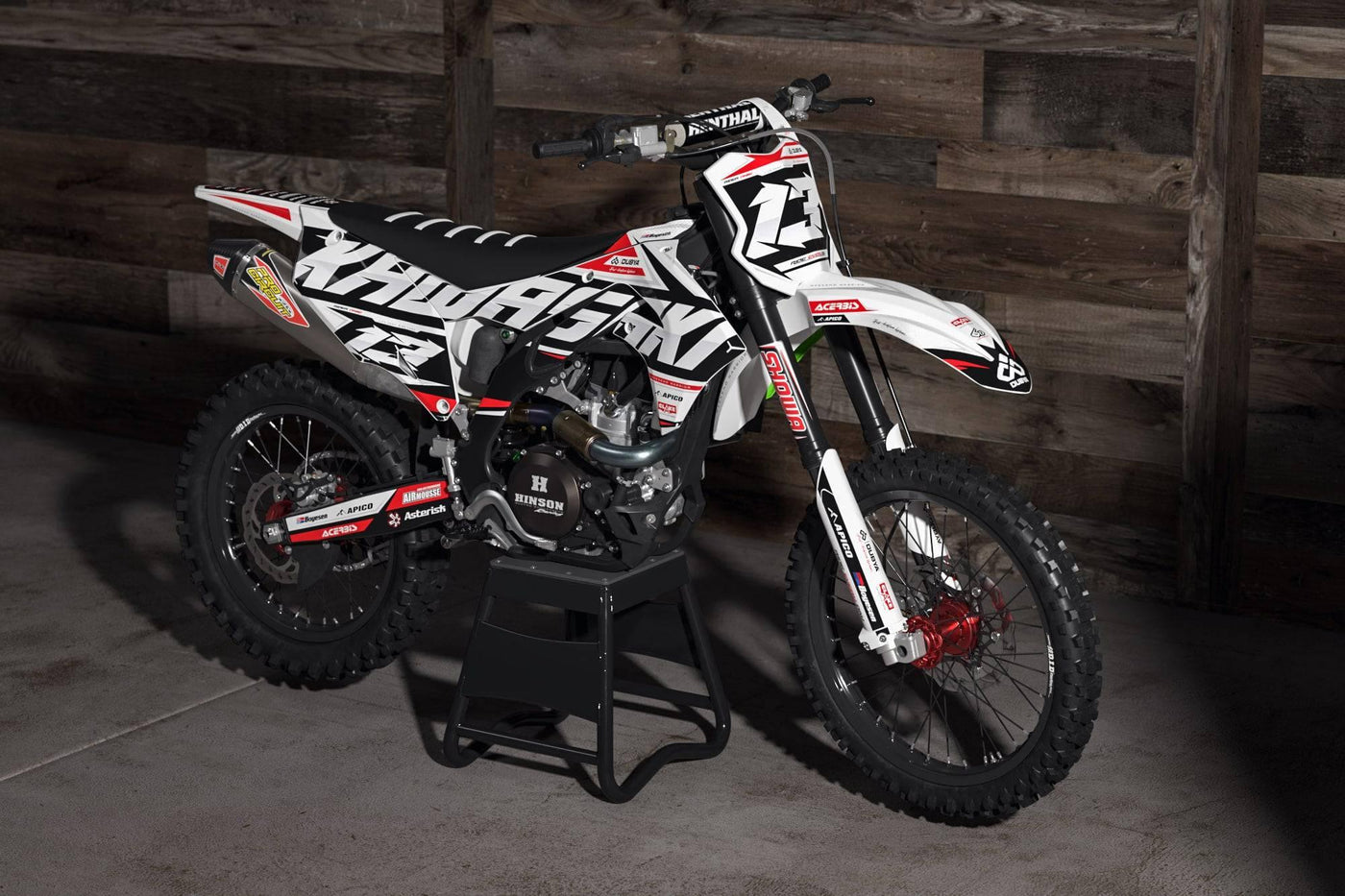 Dekorationssatz Kawasaki KXF 250 2021-2024 & KXF 450 2019-2023 - BIG NAME